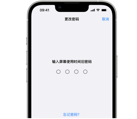 漳平iPhone屏幕维修分享iPhone屏幕使用时间密码忘记了怎么办 