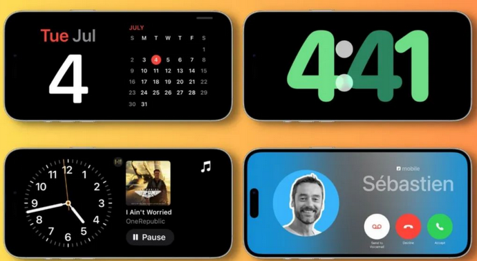 漳平苹果手机维修分享iOS17横屏充电待机显示有什么好处 