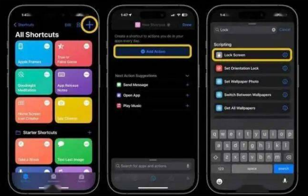 漳平苹果14锁屏维修店分享iPhone14升级iOS16.4后如何创建锁屏快捷方式 
