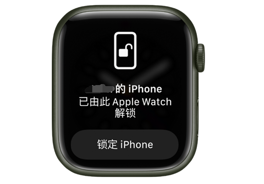 漳平苹果手机维修分享用 AppleWatch 解锁配备面容 ID 的 iPhone方法 