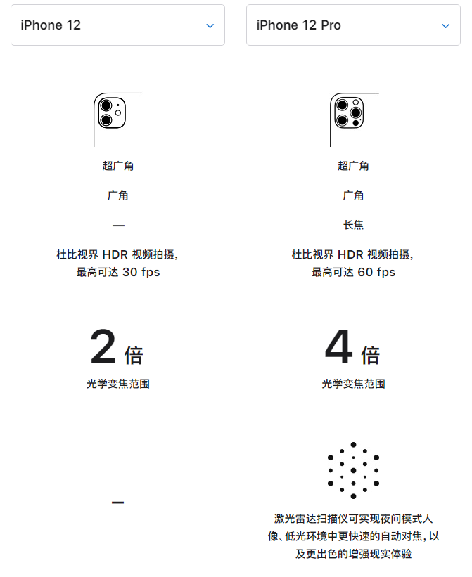 漳平苹果手机维修分享苹果 iPhone 12 与 iPhone 12 Pro 选哪款 